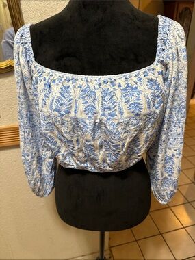 NWT Billabong Blue Sun Daze Top Size L